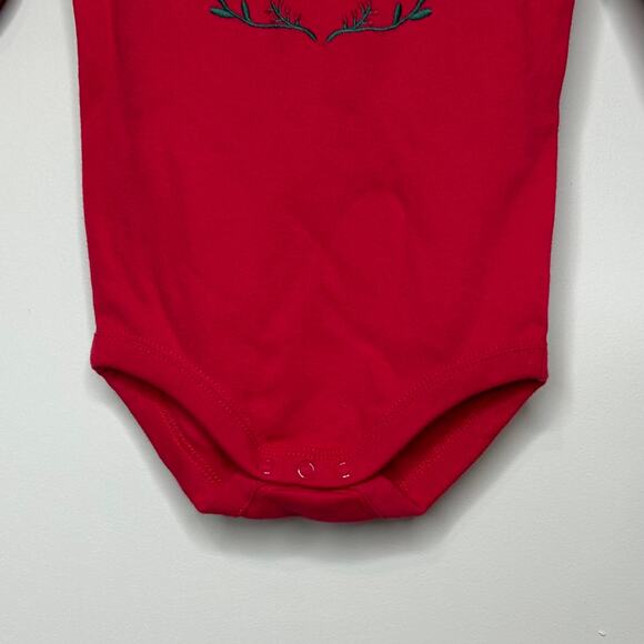 Gymboree "Be Merry & Bright" Red Bodysuit Size 6-12 Months NEW Christmas Holiday - Picture 3 of 9